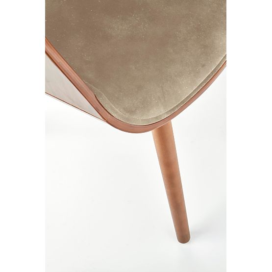 Chaise K396 noyer / beige (1p=1pièce)