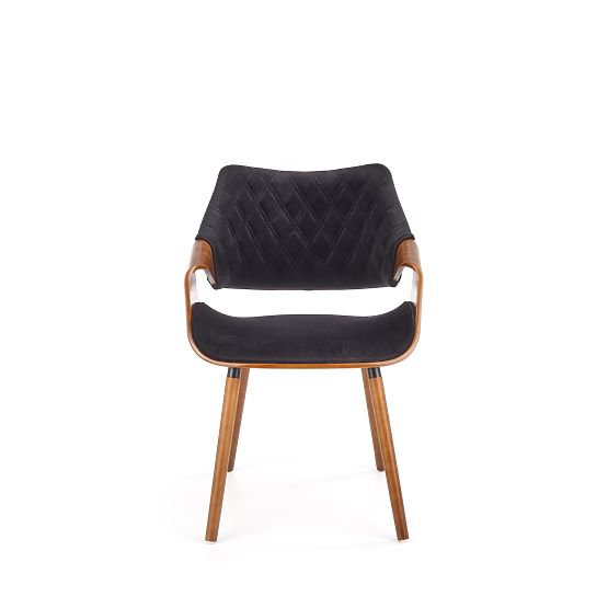 Chaise K396 noyer / noir (1p=1pc)