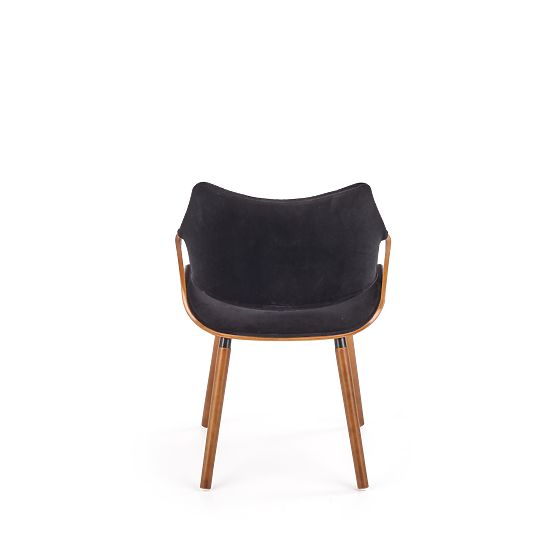 Chaise K396 noyer / noir (1p=1pc)