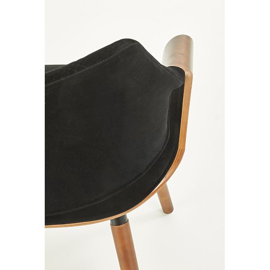 Chaise K396 noyer / noir (1p=1pc)