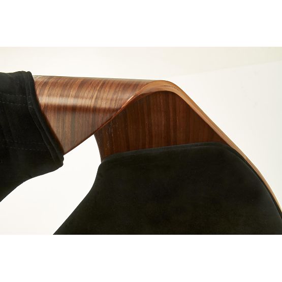 Chaise K396 noyer / noir (1p=1pc)