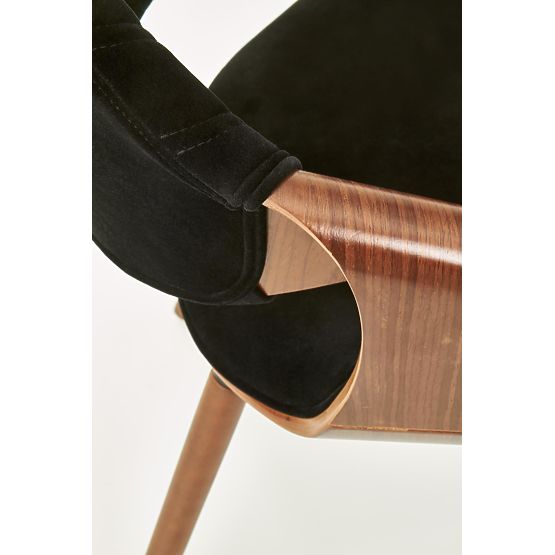 Chaise K396 noyer / noir (1p=1pc)