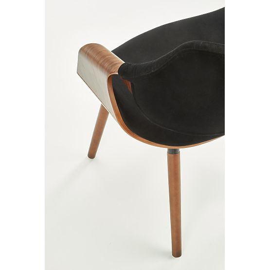 Chaise K396 noyer / noir (1p=1pc)