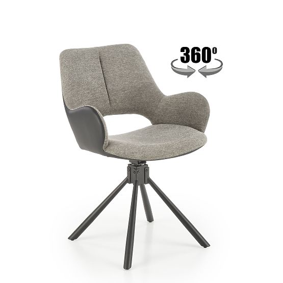 Chaise K494 gris / noir (1p=2pcs)