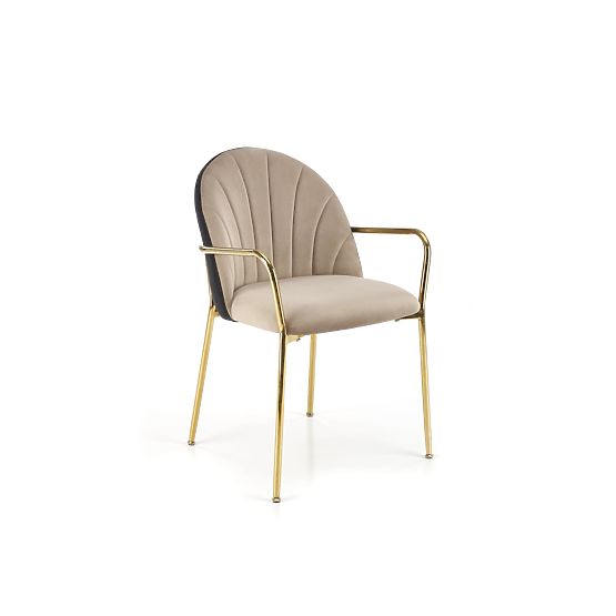 Chaise K500 beige / noire (1p=2 pcs)