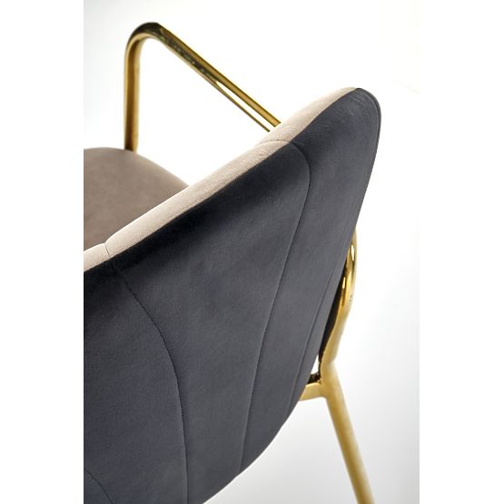 Chaise K500 beige / noire (1p=2 pcs)