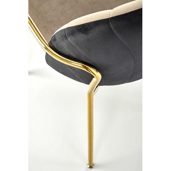 Chaise K500 beige / noire (1p=2 pcs)