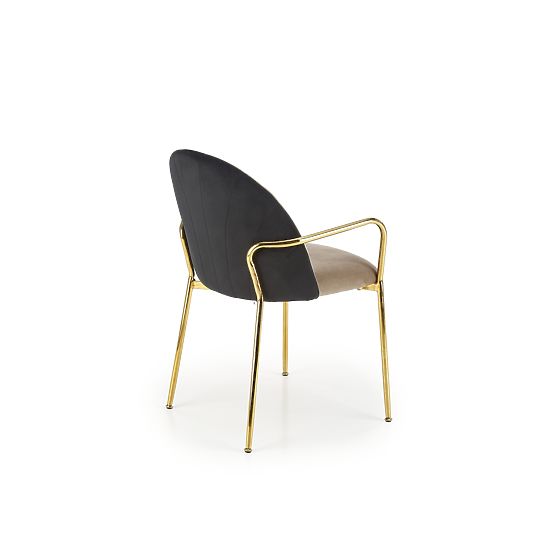 Chaise K500 beige / noire (1p=2 pcs)