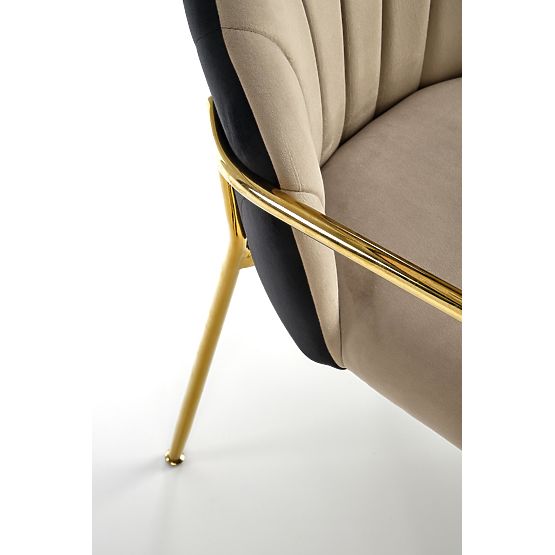 Chaise K500 beige / noire (1p=2 pcs)