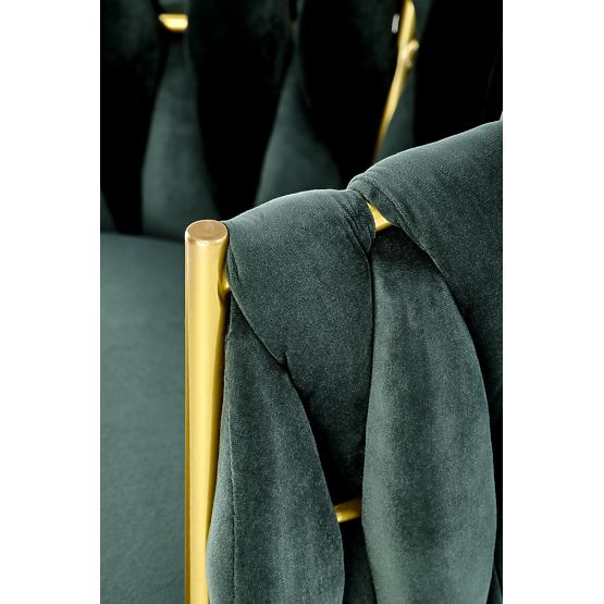 Chaise K517 vert foncé / doré (1p=2pcs)