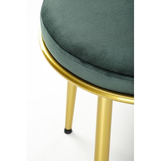 Chaise K517 vert foncé / doré (1p=2pcs)