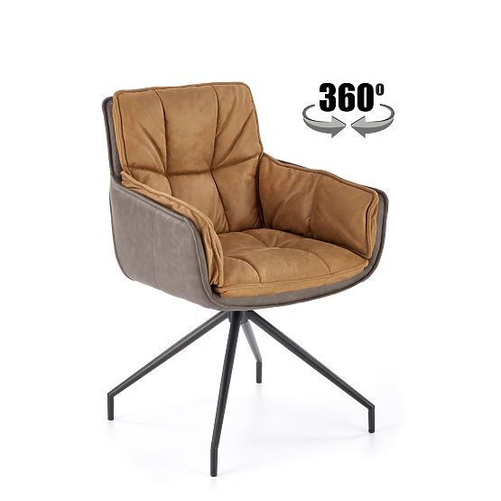 Chaise K523 marron / marron foncé (1p=2pcs)