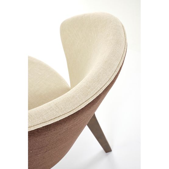 Chaise K583, noyer / marron / beige (1p=2pcs)