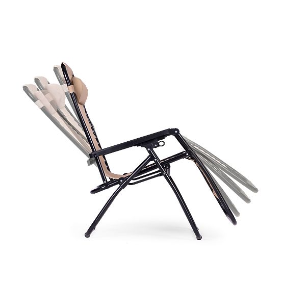 Chaise longue de jardin avec dossier réglable ZERO GRAVITY ModernHome - beige