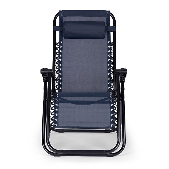 Chaise longue de jardin avec dossier réglable ZERO GRAVITY ModernHome - bleu