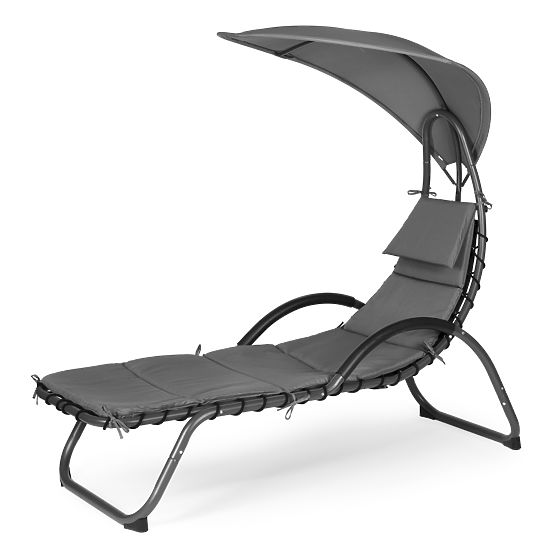 Chaise longue de jardin avec grande auvent ovale ModernHome
