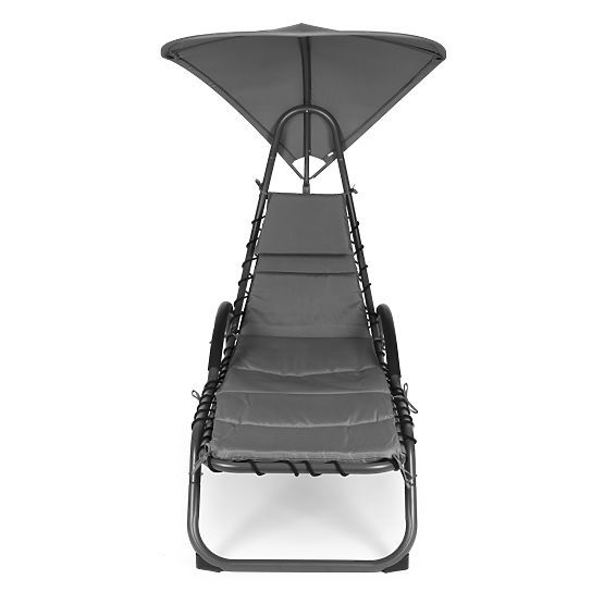 Chaise longue de jardin avec grande auvent ovale ModernHome