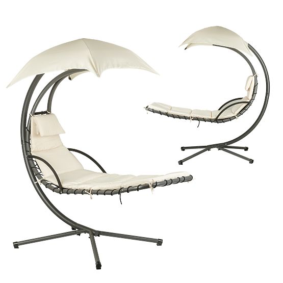 Chaise longue de jardin balançoire fauteuil suspendu panier ModernHome