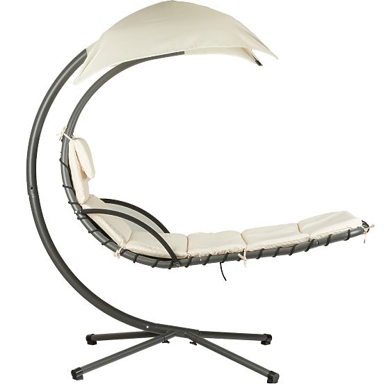 Chaise longue de jardin balançoire fauteuil suspendu panier ModernHome