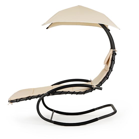 Chaise longue de jardin à bascule hamac de jardin