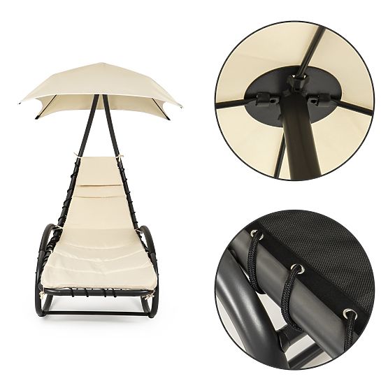 Chaise longue de jardin à bascule hamac de jardin