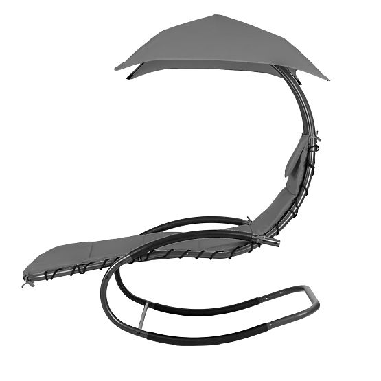 Chaise longue de jardin, chaise longue à bascule, hamac de jardin à bascule