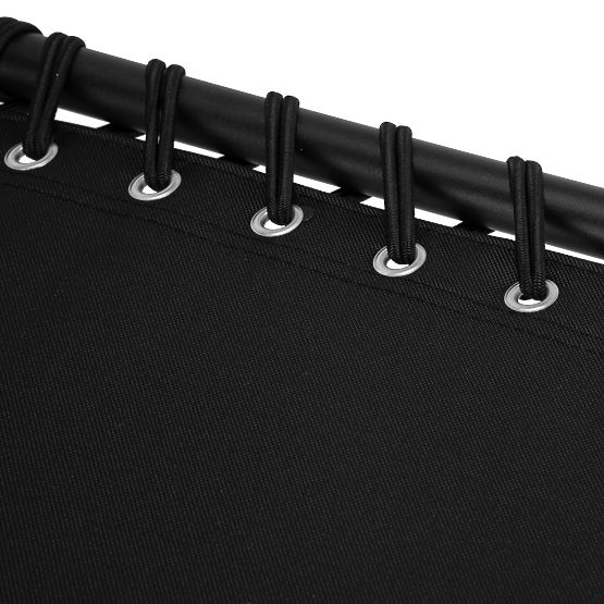 Chaise longue de jardin pliable réglable FENIKS noire