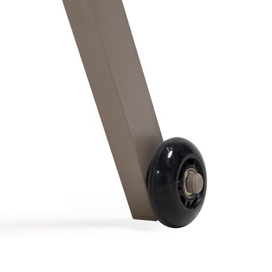 Chaise longue de jardin Sandy réglable, gris clair/beige