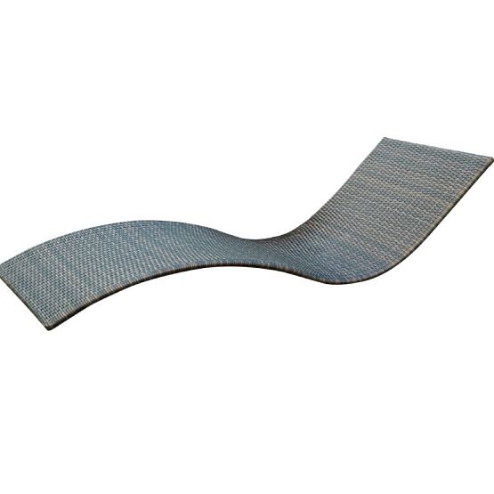 Chaise longue de jardin SUCCESSO en résine tressée