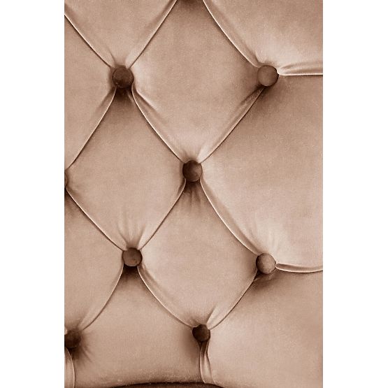 Chaise MIYA noire / revêtement : beige (1p=2pcs)