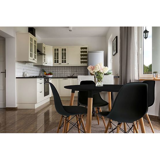 Chaise moderne Milano DSW PP noire