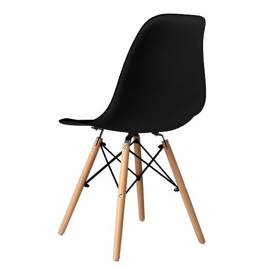 Chaise moderne Milano DSW PP noire