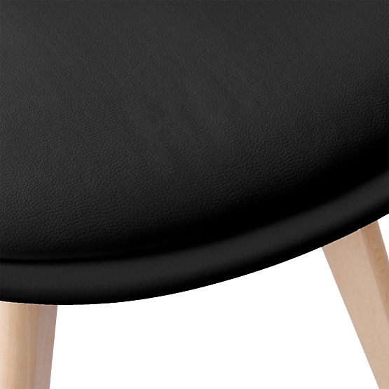 Chaise moderne Nantes DSW noire