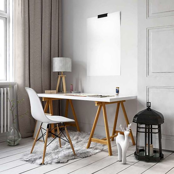 Chaise moderne Paris DSW blanche