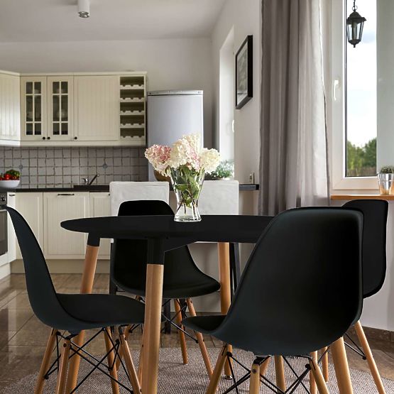 Chaise moderne Paris DSW noire