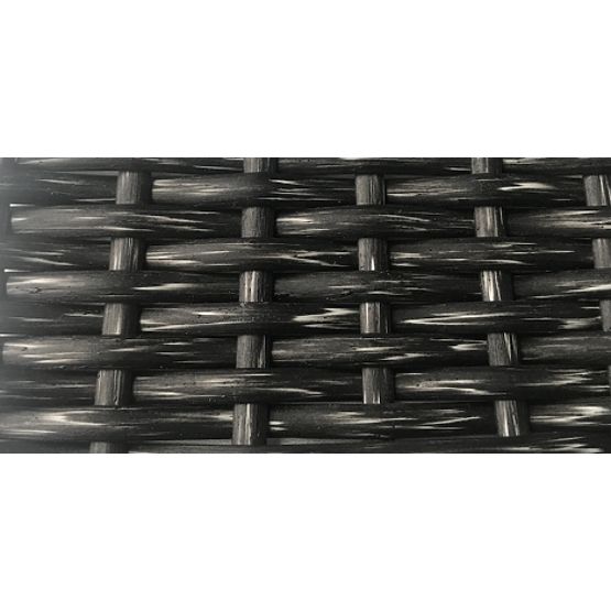 Chaise pivotante en technorattan gris TWIST