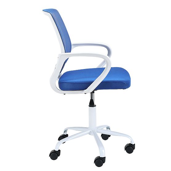 CHAISE PIVOTANTE FD-6 BLANC / BLEU