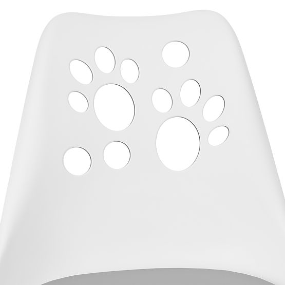 Chaise pivotante Grover blanc-gris
