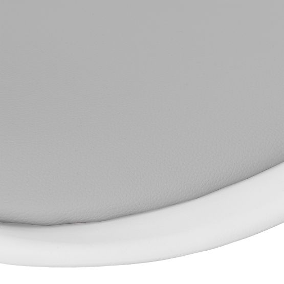 Chaise pivotante Grover blanc-gris