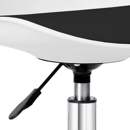 Chaise pivotante Grover blanc-noir