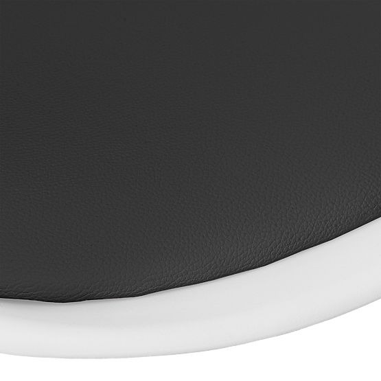 Chaise pivotante Grover blanc-noir