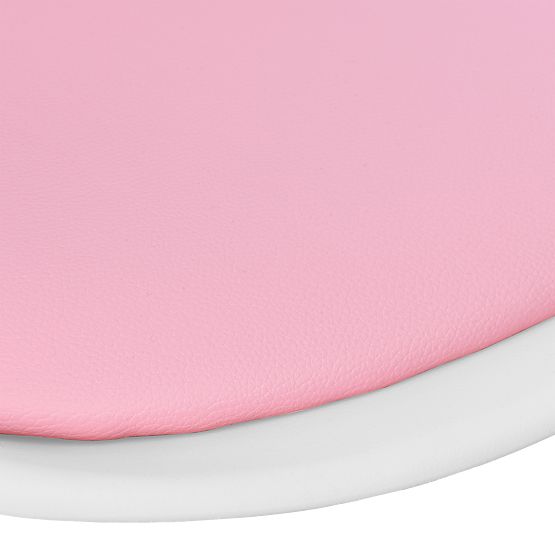 Chaise pivotante Grover blanc-rose