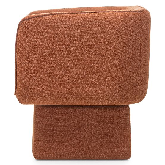 Chaise pivotante One cuivre, boucle