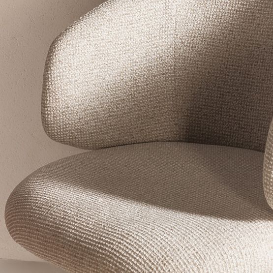 Chaise pivotante Pearl beige