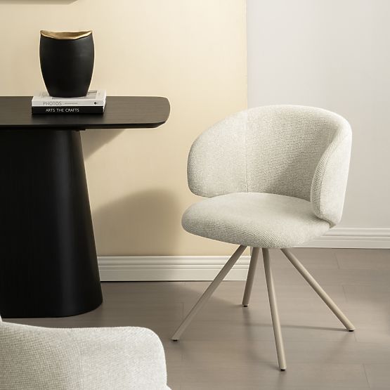 Chaise pivotante Pearl beige