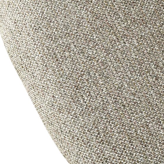 Chaise pivotante Pearl moka, pieds noirs