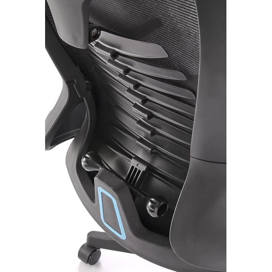 Chaise pivotante POLON noire (1p=1 pièce)