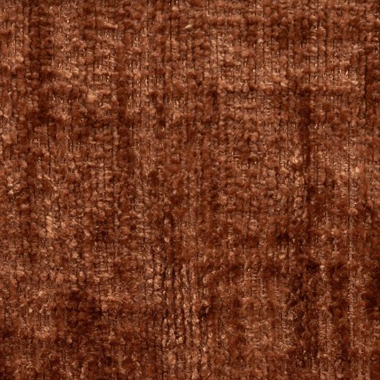 Chaise pivotante Rumble cuivre, forme arrondie