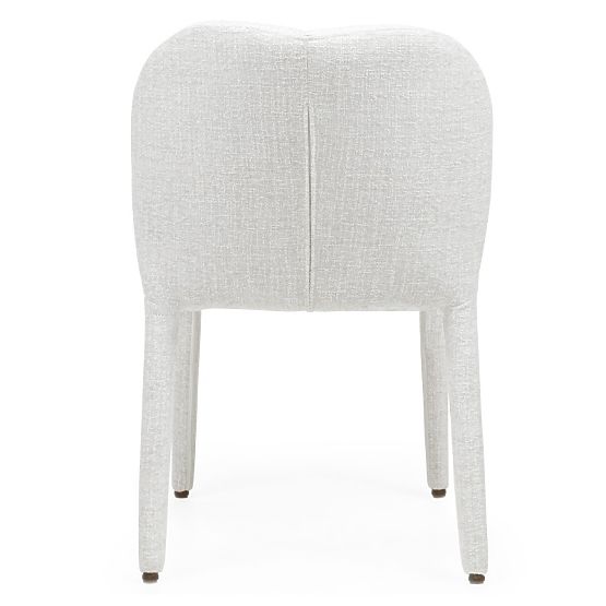 Chaise rembourrée Asan, beige-gris