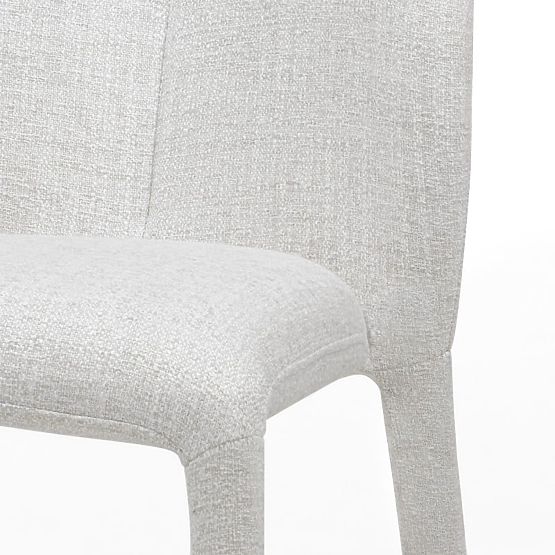 Chaise rembourrée Asan, beige-gris